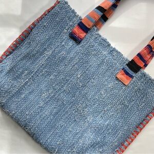 Mercado Global Patricia Interwoven Artisan Handwoven Tote Bag Rare